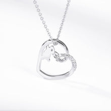 Load image into Gallery viewer, Crystal Lovely Rabbit Heart Jewelry Pendant