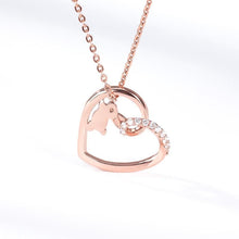 Load image into Gallery viewer, Crystal Lovely Rabbit Heart Jewelry Pendant