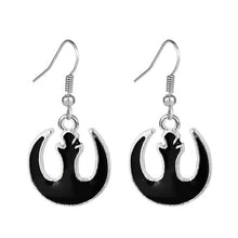 Load image into Gallery viewer, Insect Red Black Eardrop