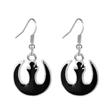 Load image into Gallery viewer, Insect Red Black Eardrop