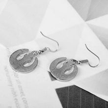 Load image into Gallery viewer, Insect Red Black Eardrop