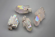 Load image into Gallery viewer, Plating Natural Crystal Quartz Pendant
