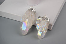 Load image into Gallery viewer, Plating Natural Crystal Quartz Pendant
