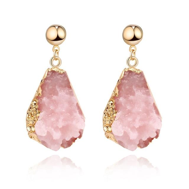 Drop Earing Eardrop Pink Earrings